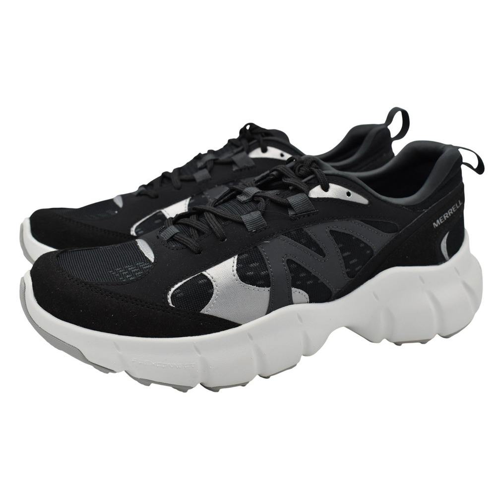 Merrell Hydro Runner Sneakers Womens 10 Black Silver Chunky Shoes